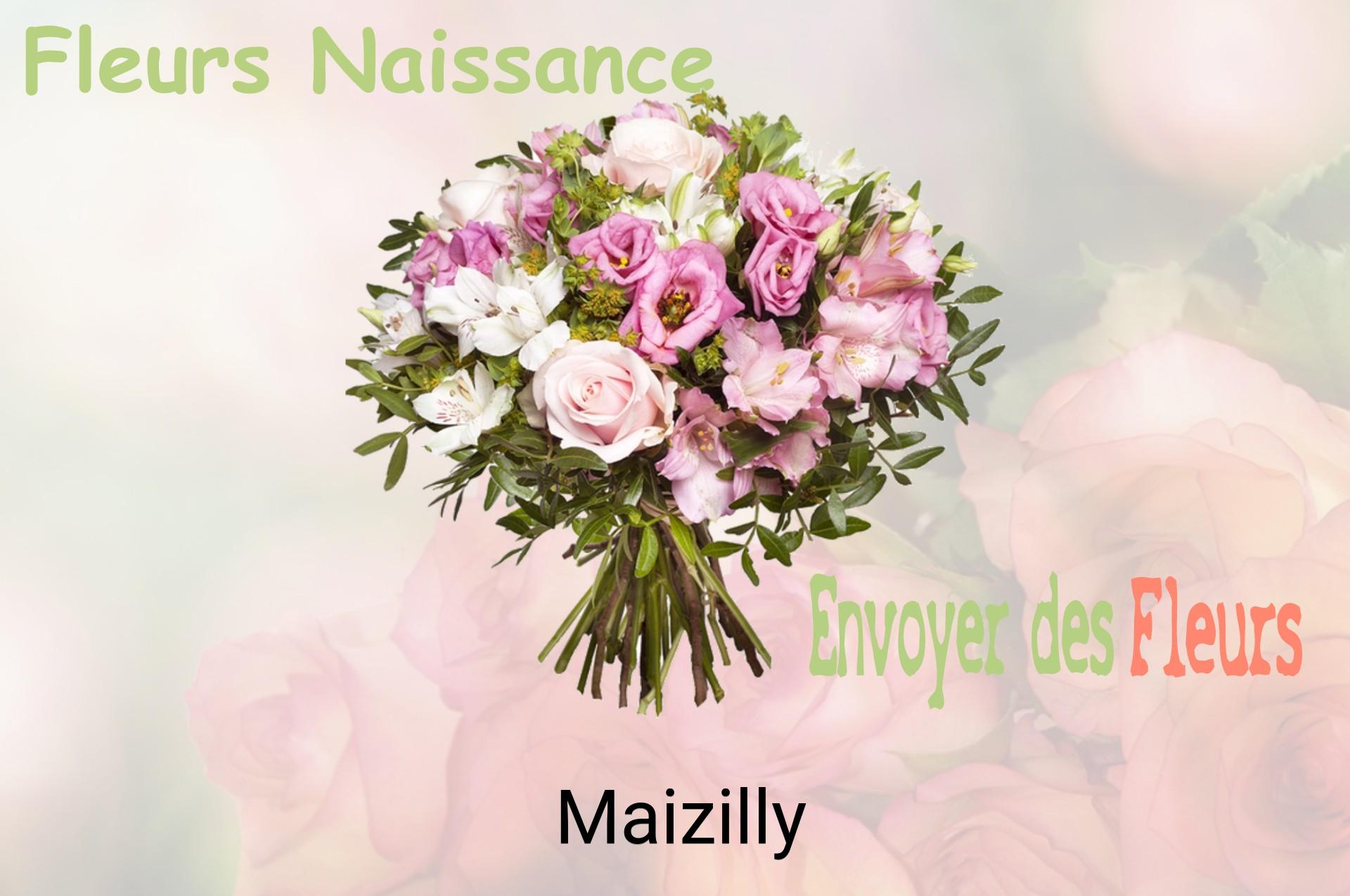 Bouquet de fleurs de naissance livré à Maizilly